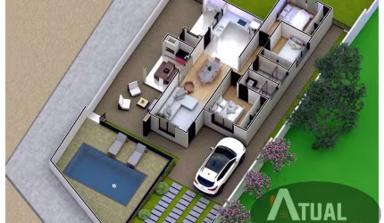 Vende-se - casa na planta - Bairro Estância Brasil - Atibaia/SP