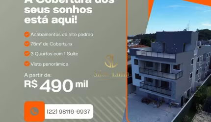 Cobertura com 3 dormitórios à venda, 155 m² por R$ 490.000,00 - Costazul - Rio das Ostras/RJ