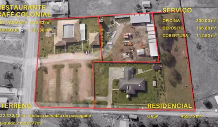 Área a venda com 22.372  00  m2 São José dos Pinhais