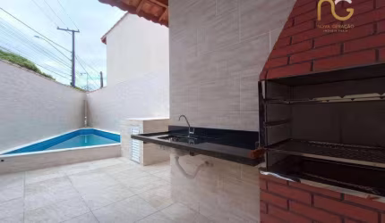 Casa nova lado praia c/ 02 dorm. em Agenor de Campos!