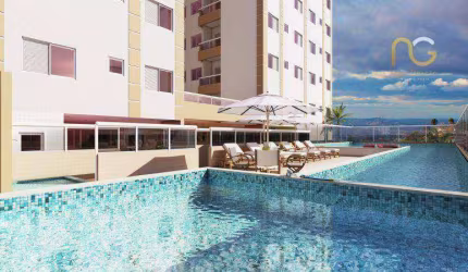 Apartamento com 2 dormitórios à venda, 43 m² por R$ 290.000,00 - Parque São Vicente - São Vicente/SP