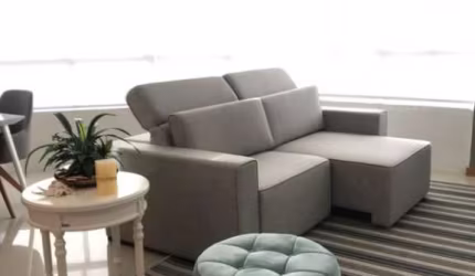 APARTAMENTO MOBILIADO COM LINDA VISTA PARA O RIO E MAR
