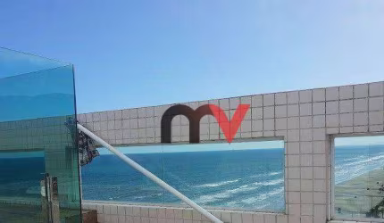 Cobertura Frente Mar Total com 3 dormitórios à venda, 240 m² por R$ 1.100.000 - Balneário Flórida - Praia Grande/SP