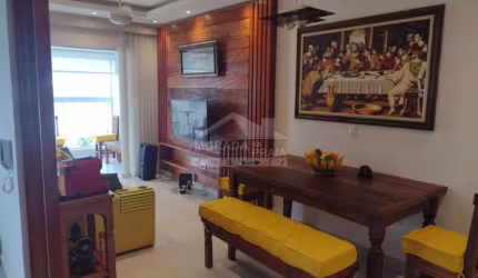 Apartamento MOBILIADO no Caiçara, 2 dormitórios, terraço gourmet, lazer, confira em Praia Grande.