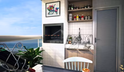 Apartamento de 2 dorms. (1 suíte) no Maracanã . Confira na Imobiliária em Praia Grande.