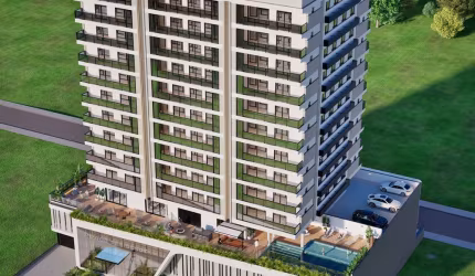 Apartamento a venda no Kairós Residence no Pedra Branca, com 3 quartos sendo 1 suíte, 2 banheiros e 2 vagas de garagem.