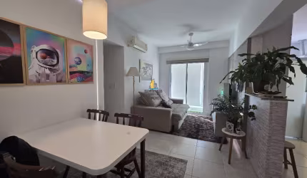 GONZAGA – VENDA – 02 DORMITÓRIOS MOBILIADO E DECORADO COM SERVIÇOS – LAZER TOTAL