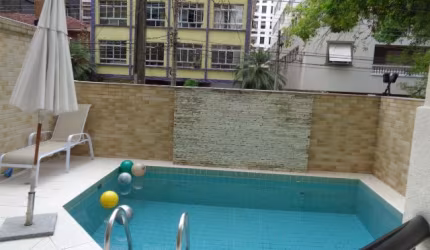 GONZAGA-LOCAÇÃO--  3 DORM  1 SUITE  - 130AU– VARANDA AMPLA- 2 VAGAS - COM LAZER