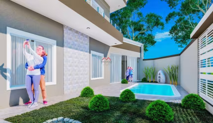 Casa com 3 quartos à venda na Maria Prosdocimo Franceschi, Vila Nova, Araucária, 136 m2 por R$ 950.000