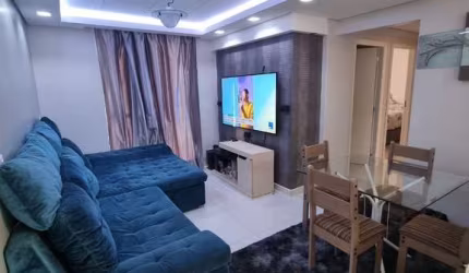 Lindo Apartamento Mobiliado com 1 Suíte e 2 Quartos em Residencial Garden Club