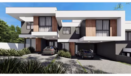 Descubra o paraíso de Villa ARUÁ, onde viver bem e com tranquilidade é uma realidade! Com três casas de alto padrão arquitetônico e construtivo