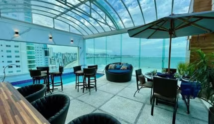 SUMMER BEACH - COBERTURA TRIPLEX MOBILIADA E DECORADA FRENTE MAR - BALNEÁRIO CAMBORIÚ