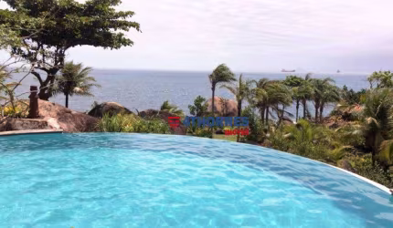 CASA COSTEIRA ILHABELA Casa com 5 dormitórios à venda, 600 m² por R$ 12.000.000 - Ponta da Sela - Ilhabela/SP