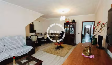 Casa Sobreposta Alta à venda, 3 quartos, 2 suítes, 2 vagas, Boqueirão - Santos/SP
