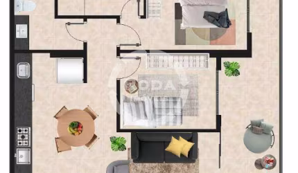 Apartamento à venda, 2 quartos, 1 suíte, 1 vaga, José Menino - Santos/SP