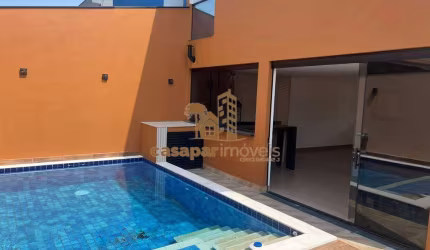 Sobrado Novo à Venda com Piscina e Nunca Habitado, 126m² e 3 Suítes
