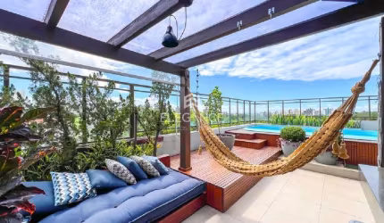 Elegance Imóveis vende apartamento de cobertura com 4 dormitórios 2 suítes 4 vagas box garagem Chácara das Pedras Porto Alegre.