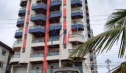 Excelente apto em Mongaguá, com 91m² a.u., 2 dormitórios (1 suíte), sala, cozinha, lavanderia, 1 vaga, lazer (REF 14.804)