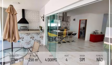 Casa com 4 dormitórios sendo 3 suítes, 4 vagas, com 298 m² em Santana de Parnaíba SP
