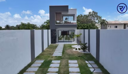 Casa em condomínio fechado com 4 quartos à venda na Izídio José Campina, 266, Tamatanduba, Eusébio, 136 m2 por R$ 759.000