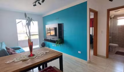 Locação -  Apartamento Mobiliado de 1 Quarto na Mirim, Praia Grande