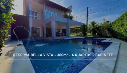 LINDA CASA EM CONDOMÍNIO DE ALTO PADRÃO COM 4 QUARTOS E PISCINA