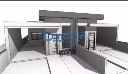 Casa geminada 02 dormitórios, sendo uma suíte em construção no Bosque São José - Forquilhas - São Jo