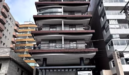 Apartamento 2 dormitórios a 300 metros da praia na Vila Tupi.