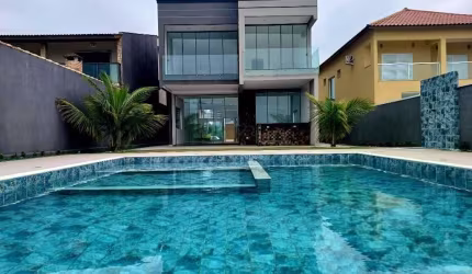 Sobrado alto padrão 250m² em condomínio fechado frente mar - Bopiranga - Itanhaém-SP