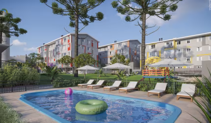 Apartamentos de 1 ou 2 quartos em Condomínio Clube no Santa Cândida - Colinas do Norte Condomínio Clube