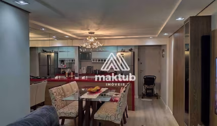 Apartamento com 3 dormitórios à venda, 71 m² por R$ 540.000,00 - Vila Valparaíso - Santo André/SP