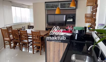 Apartamento com 3 dormitórios à venda, 126 m² por R$ 1.380.000,00 - Vila Scarpelli - Santo André/SP