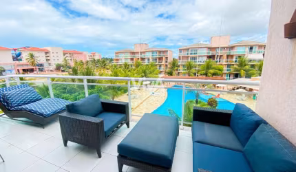 Apartamento Duplex 3 quartos no  Porto das Dunas - Porteira Fechada