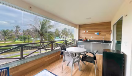 Apartamento com 2 suítes no Porto das Dunas - Porteira Fechada