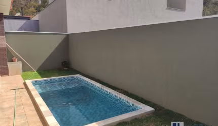 Casa nova para venda no Condomínio Terras de San Gabriel, em Bonfim Paulista, 03 dormitórios, piscina, área gourmet em 252m² de área total