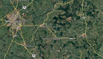 Sitio para venda em Cajuru-SP, com 33 alqueires todo em pasto para gado, casa sede, boa de agua, represa, barracão, curral
