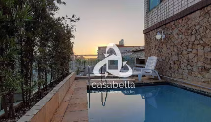 Cobertura com 4 dormitórios à venda, 283 m² por R$ 2.990.000,00 - Ponta da Praia - Santos/SP