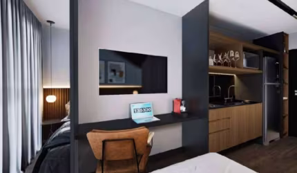 Apartamento no Condomínio HPaulista no Paraíso com 22m² 1 dormitório 1 banheiro