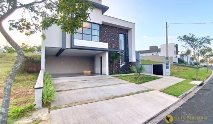 Magnífica casa moderna em conceito aberto, com 3 suítes, à venda por R$ 1.289.000 - Condomínio Reserva Central Parque - Salto/SP