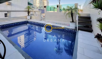 Cobertura com 3 dormitórios à venda, 350 m² por R$ 5.860.000,00 - Aparecida - Santos/SP