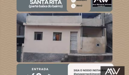 Casa com 2 dormitórios à venda, 84 m² por R$ 60.000 de entrada - Santa Rita de Cássia - Juiz de Fora/MG
