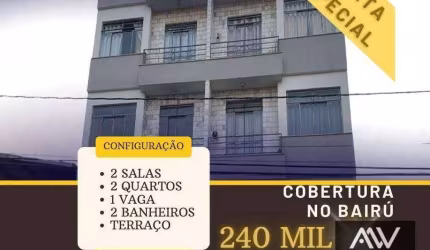 Cobertura com 2 dormitórios à venda, 100 m² por R$ 240.000,00 - Bairu - Juiz de Fora/MG