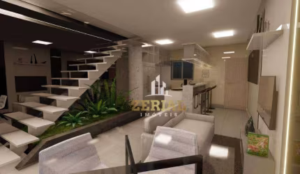 Sobrado com 3 dormitórios à venda, 129 m² por R$ 689.900,00 - Vila Curuçá - Santo André/SP