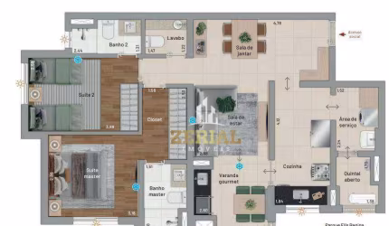 Apartamento com 2 dormitórios à venda, 85 m² por R$ 1.005.000,00 - Santa Paula - São Caetano do Sul/SP