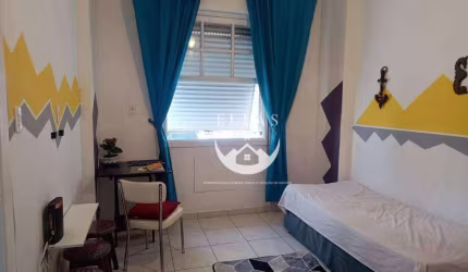 Apartamento Sala Living Mobiliado para Locação – Aparecida, Santos/SP