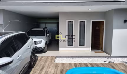 Casa de 2 dormitórios mobiliada, com piscina em Rio Grande, em Palhoça/SC