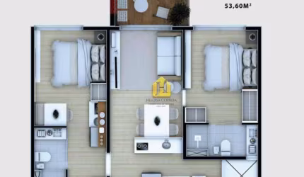 Apartamento com 2 suítes à venda, 53 m² por R$ 428.328 - Petrópolis - Natal/RN