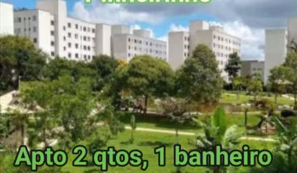 Apto 2 qtos 1 banheiro garagem