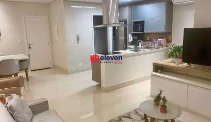 Apartamento de alto padrão com uma suíte para locação em Santos