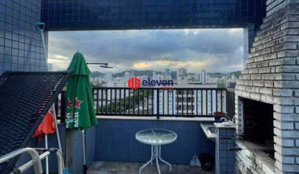 Cobertura 3 dormitórios com Piscina e Churrasqueira no Estuário, Santos/SP